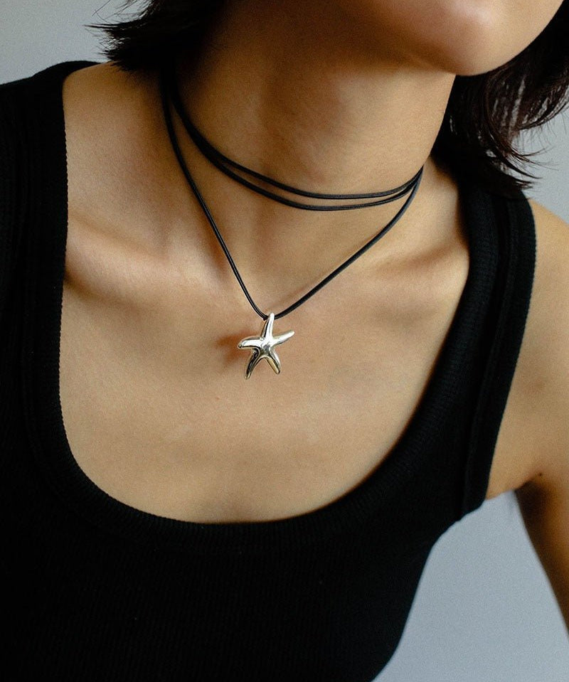 Leather Rope Love Heart Necklace - floysun