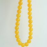 Lemon Soda Yellow Onyx Beaded Necklace - floysun