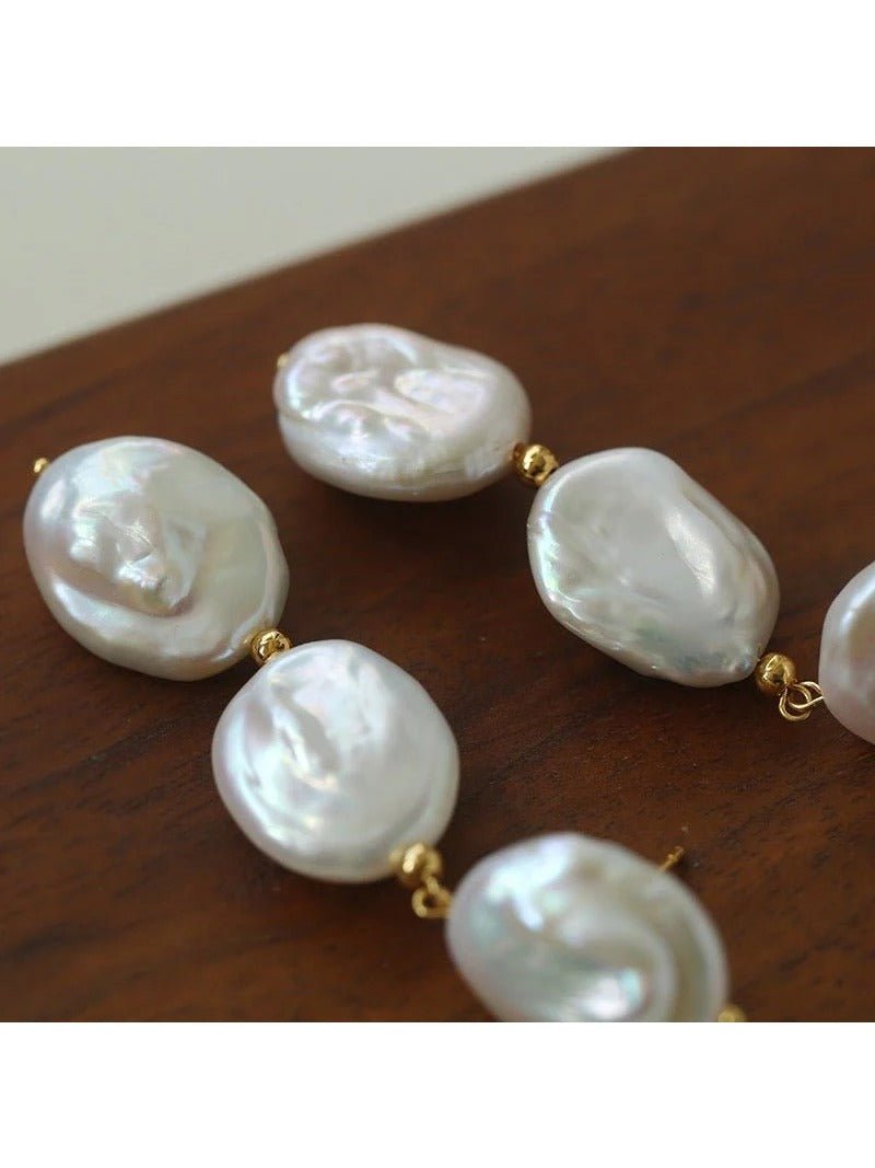 Long Baroque Pearls Earrings - floysun