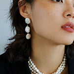 Long Baroque Pearls Earrings - floysun