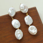 Long Baroque Pearls Earrings - floysun