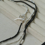 Long Y - shaped Necklace with Multi - Element Gemstones - floysun