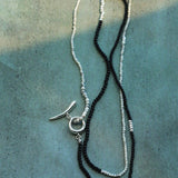 Long Y - shaped Necklace with Multi - Element Gemstones - floysun