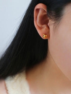 Love Heart Stud Earrings - floysun