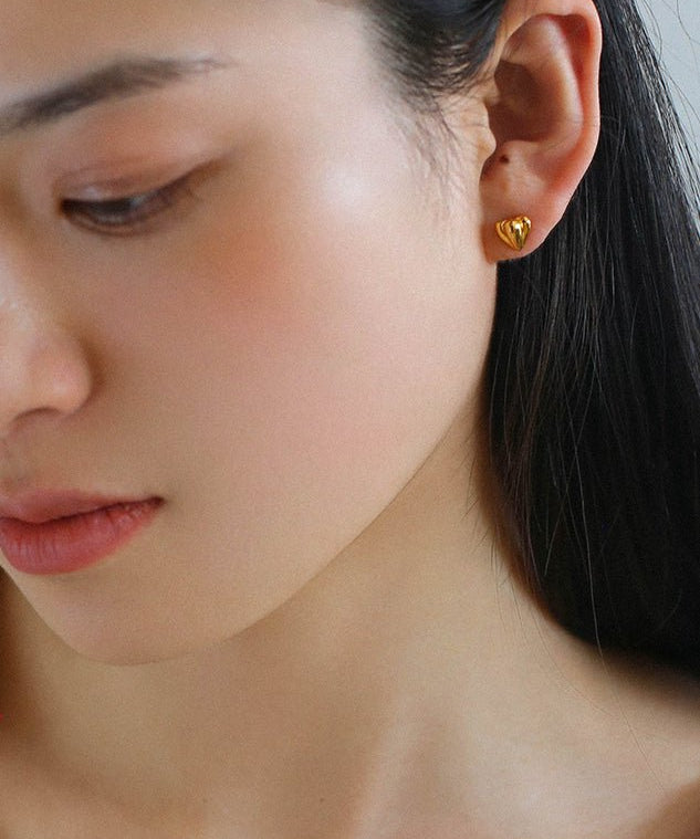 Love Heart Stud Earrings - floysun