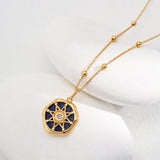 Lucky Star Gemstone Pendant Necklace - floysun