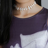 Lute Pearl Baroque Pearl Collar Chain Necklace - floysun