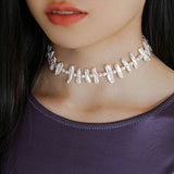 Lute Pearl Baroque Pearl Collar Chain Necklace - floysun