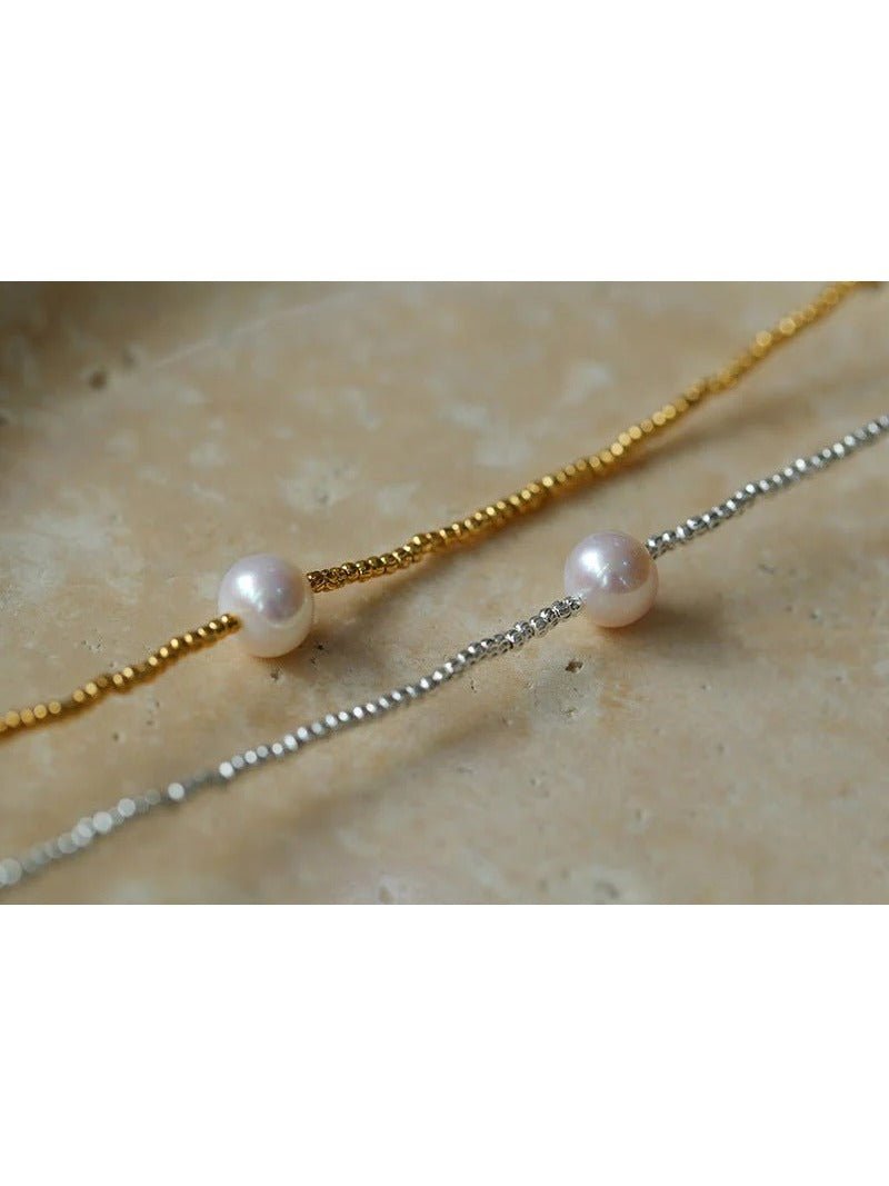 Luxurious Shiny Passepartout Freshwater Pearl Necklace - floysun