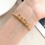 Luxurious Shiny Passepartout Lucky Letter Bracelet - floysun