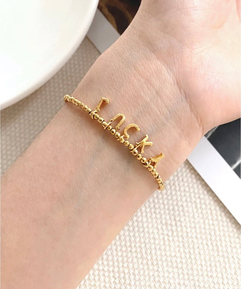 Luxurious Shiny Passepartout Lucky Letter Bracelet - floysun