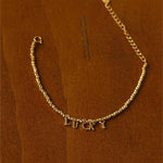 Luxurious Shiny Passepartout Lucky Letter Bracelet - floysun