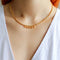 Luxurious Shiny Passepartout Lucky Letter Pendant Choker Necklace - floysun