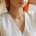 Luxurious Shiny Passepartout Lucky Letter Pendant Choker Necklace - floysun