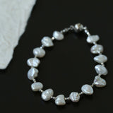 Luxury Shining Passepartout Crushed Baroque Pearl Bracelet - floysun