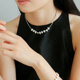 Luxury Shining Passepartout Crushed Baroque Pearl Necklace - floysun