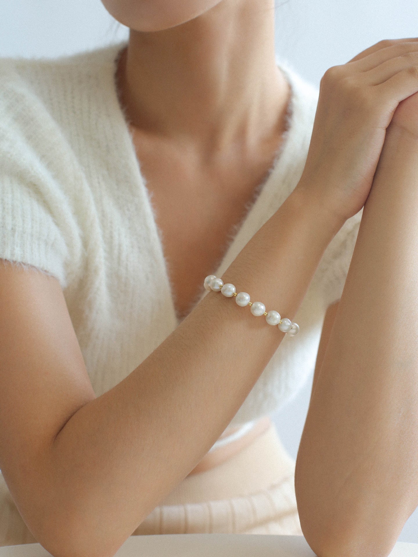 Magnetic Clasp Baroque Pearl Bracelet - floysun