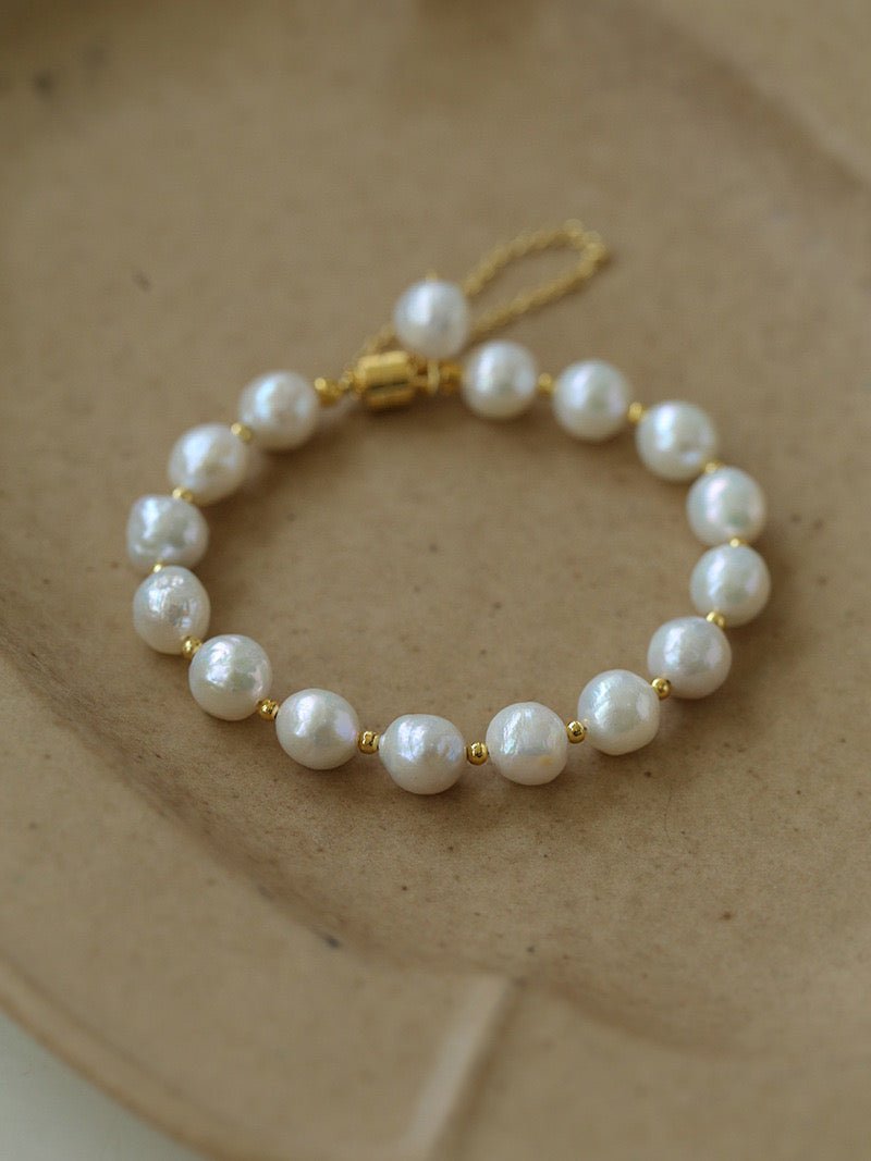 Magnetic Clasp Baroque Pearl Bracelet - floysun