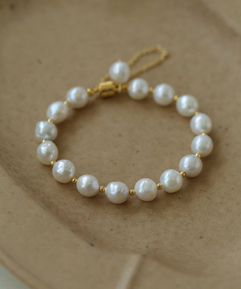 Magnetic Clasp Baroque Pearl Bracelet - floysun