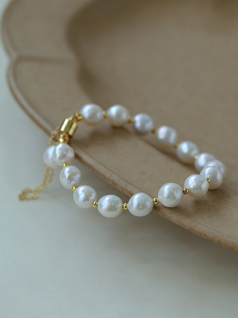 Magnetic Clasp Baroque Pearl Bracelet - floysun