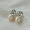 Metal Shell Pearl Drop Earrings - floysun