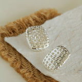 Metal Style Hollow Square Retro Earrings - floysun