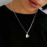 Metal Style Versatile Heart Pendant Necklace - floysun