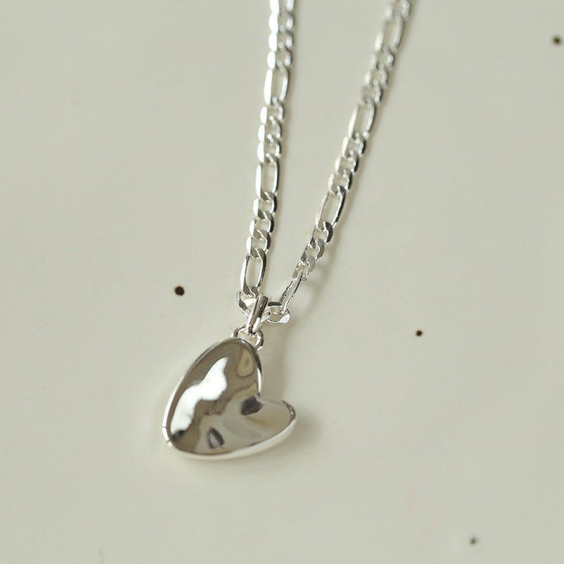 Metal Style Versatile Heart Pendant Necklace - floysun