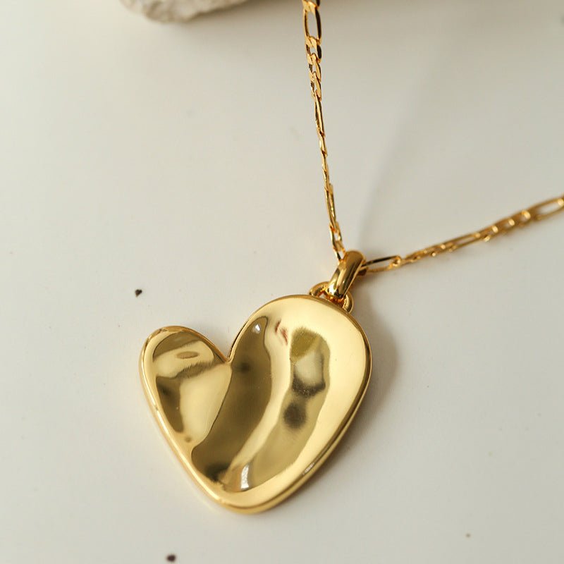 Metal Style Versatile Heart Pendant Necklace - floysun