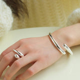 Metal Style Water Drop Adjustable Open Ring - floysun