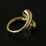 Metal Style Water Drop Adjustable Open Ring - floysun