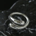 Metal Style Water Drop Adjustable Open Ring - floysun