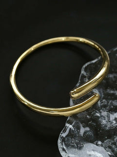 Metal Style Water - drop Open Cuff Bangle Bracelets - floysun