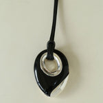 Midnight Oval Obsidian Necklace - floysun