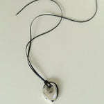 Midnight Oval Obsidian Necklace - floysun