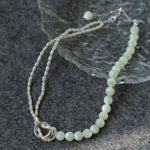 Millet Pearl and White Mother - of - Pearl Beaded Choker Necklace - floysun