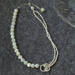 Millet Pearl and White Mother - of - Pearl Beaded Choker Necklace - floysun