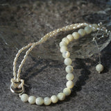 Millet Pearl and White Mother - of - Pearl Beaded Choker Necklace - floysun