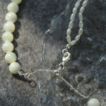 Millet Pearl and White Mother - of - Pearl Beaded Choker Necklace - floysun