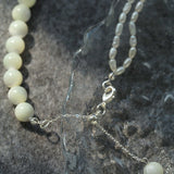 Millet Pearl and White Mother - of - Pearl Beaded Choker Necklace - floysun