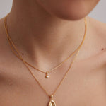 Mini Zircon Bare Chain Necklace - floysun