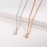 Mini Zircon Bare Chain Necklace - floysun