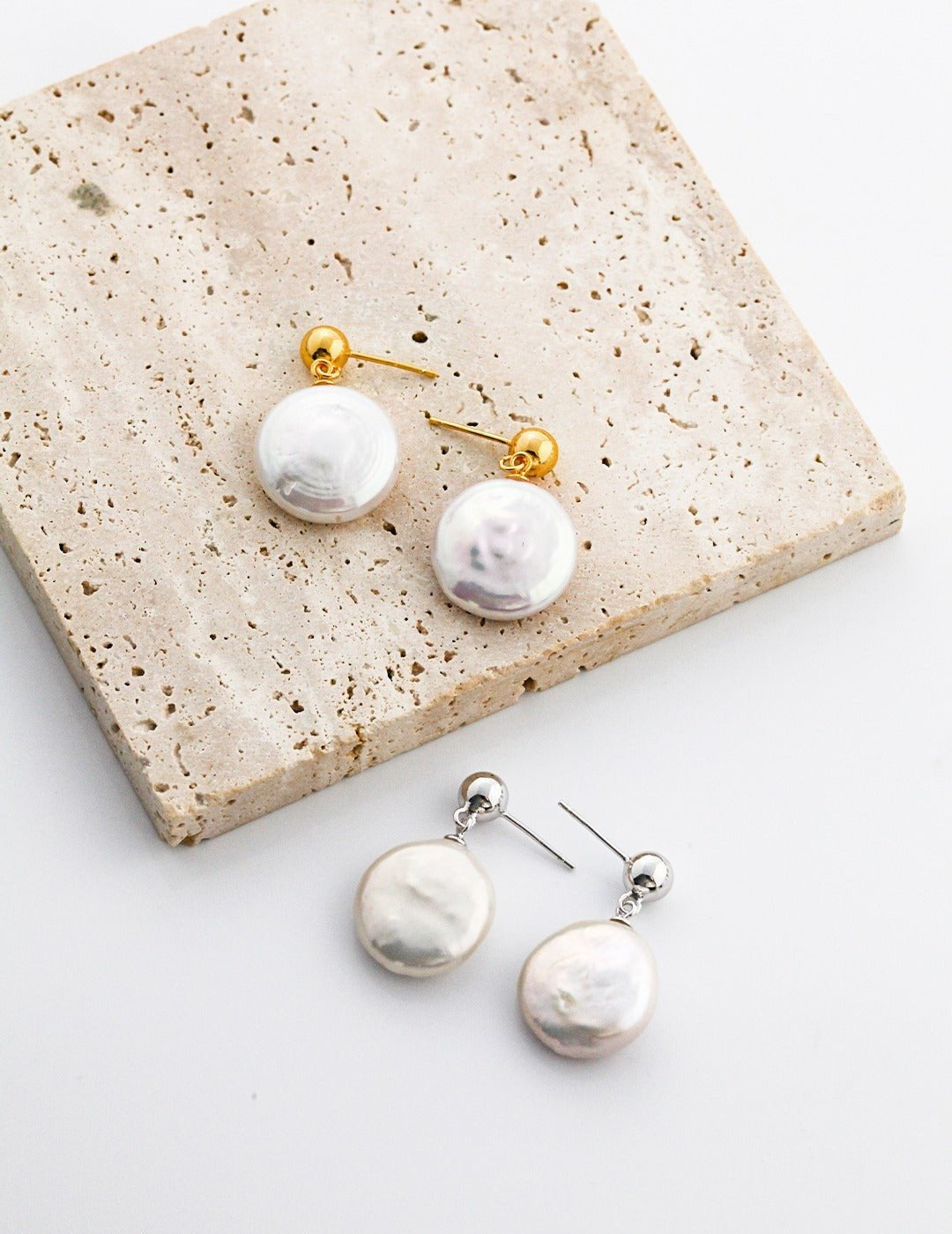 Minimalist Baroque Pearl Earrings - floysun