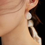 Minimalist Baroque Pearl Earrings - floysun