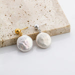 Minimalist Baroque Pearl Earrings - floysun