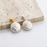 Minimalist Baroque Pearl Earrings - floysun