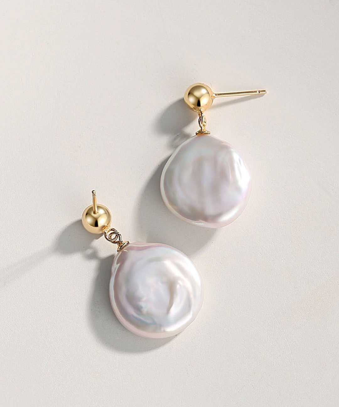 Minimalist Baroque Pearl Earrings - floysun