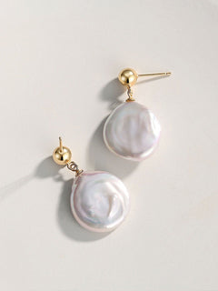 Minimalist Baroque Pearl Earrings - floysun