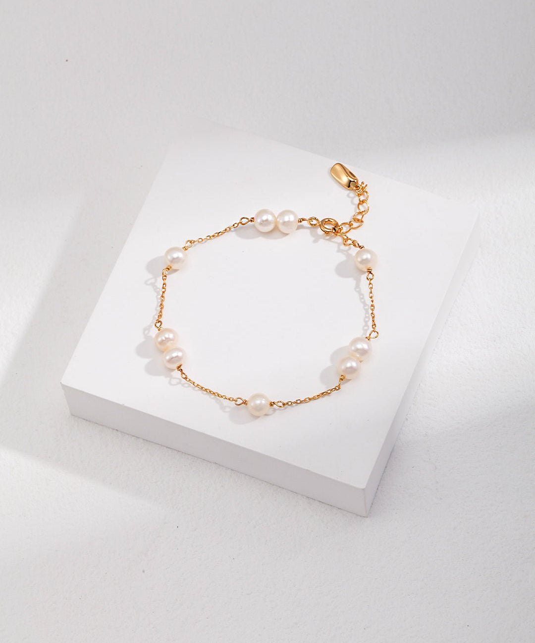 Minimalist Collection Sterling Silver Pearl Bracelet - floysun