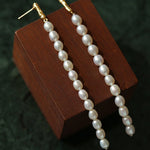 Minimalist Elegant Long Pearl Earrings - floysun